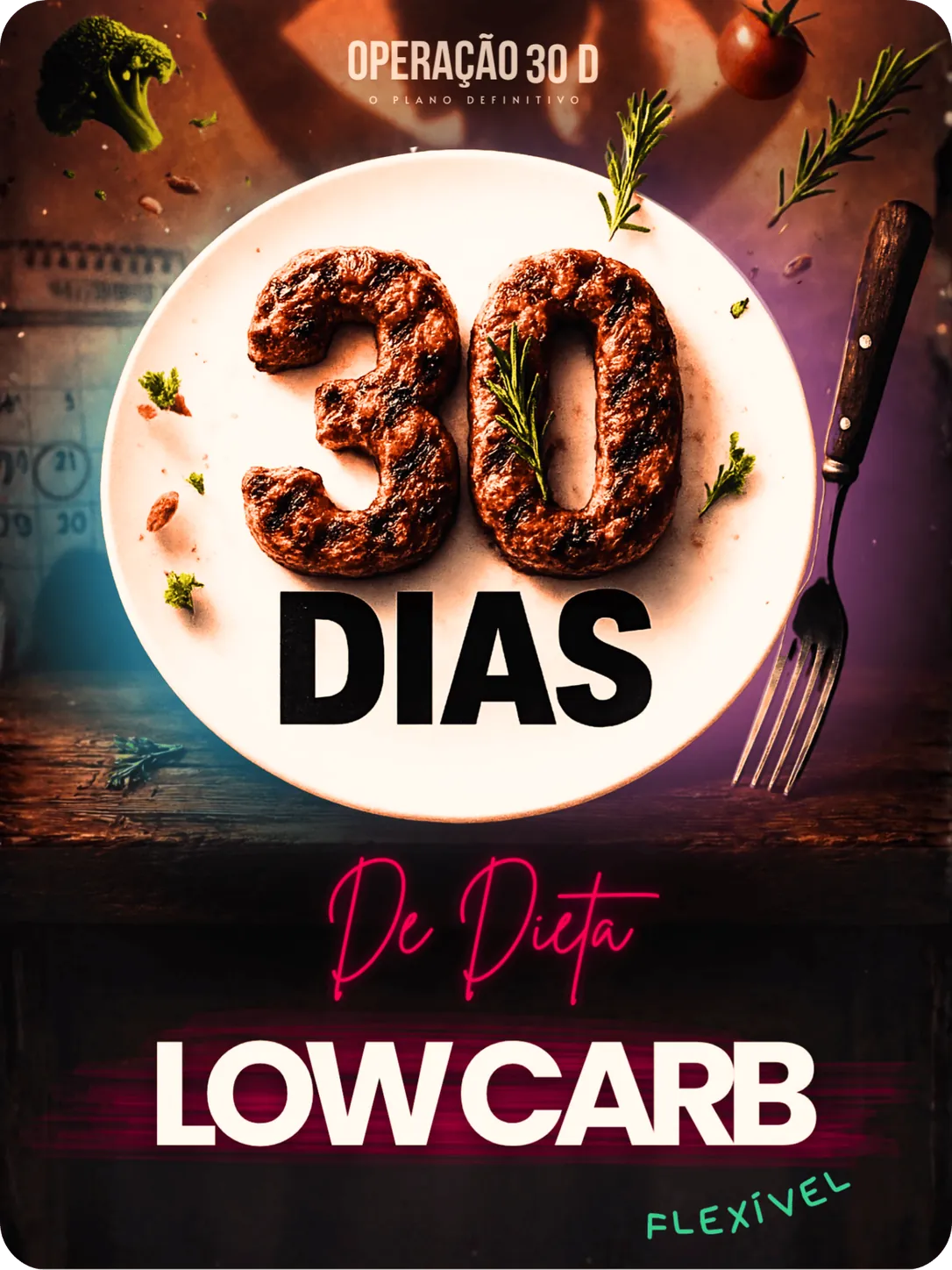 Os 3 cardápios low carb